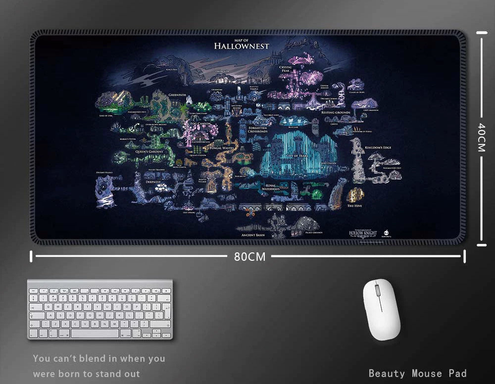 Hollow Knight Inspired Gaming Desk Mat