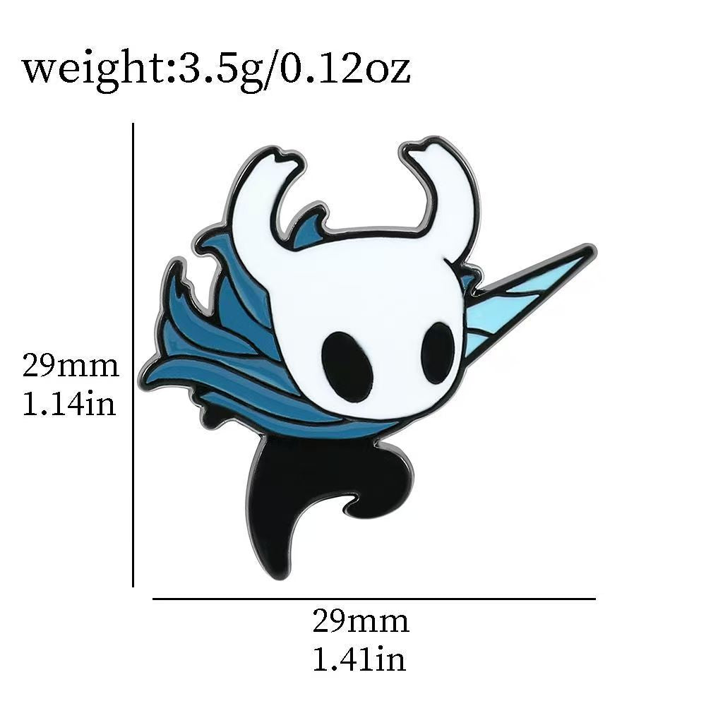 Hornet & The Knight – Hollow Knight Metal Pin Badge Set