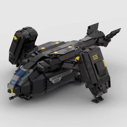 Helldivers 2 Pelican-1 Extraction Shuttle MOC Building Kit – 929-Piece Custom Bricks Set