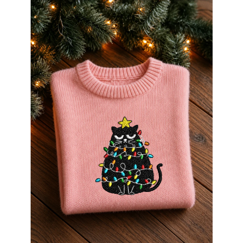 Personalized Christmas Cat Sweater