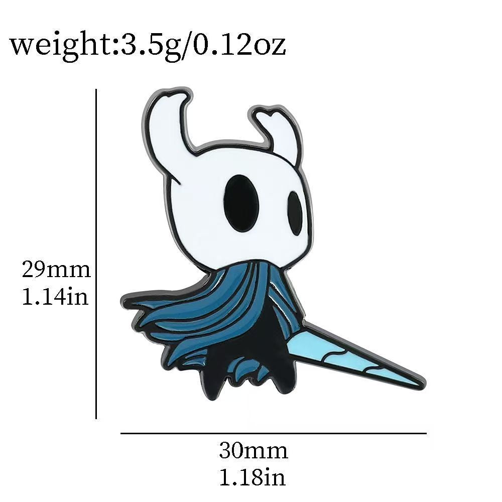 Hornet & The Knight – Hollow Knight Metal Pin Badge Set