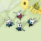 Hornet & The Knight – Hollow Knight Metal Pin Badge Set