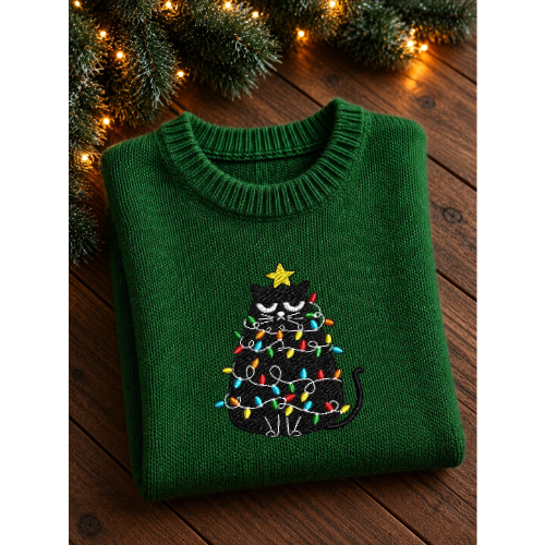 Personalized Christmas Cat Sweater