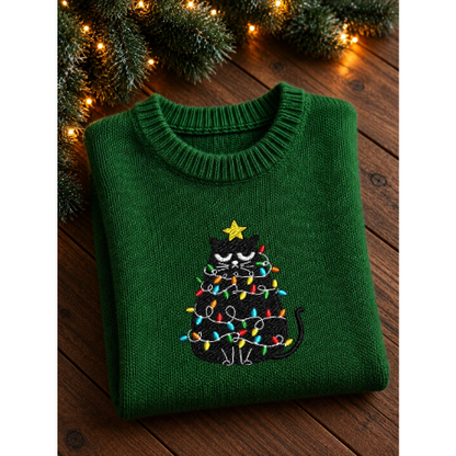 Personalized Christmas Cat Sweater