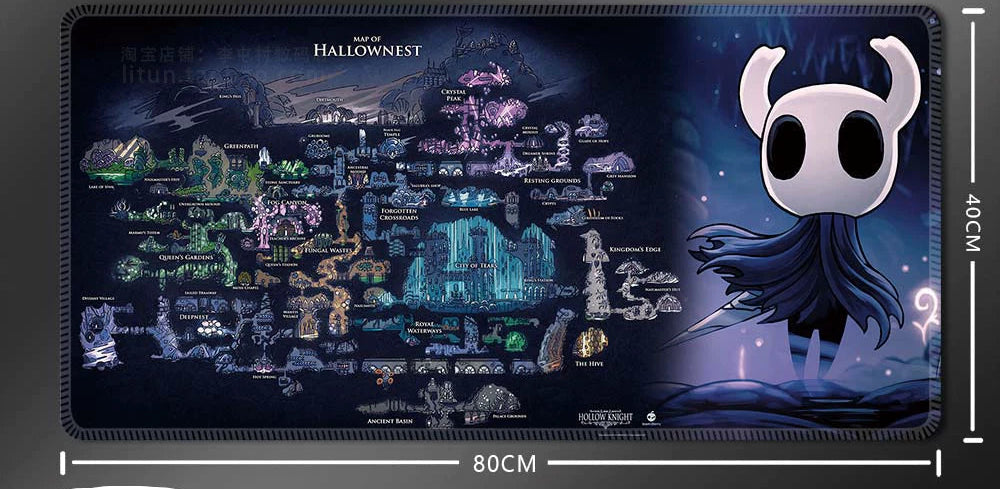 Hollow Knight Inspired Gaming Desk Mat
