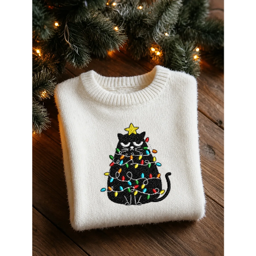 Personalized Christmas Cat Sweater