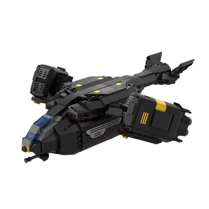 Helldivers 2 Pelican-1 Extraction Shuttle MOC Building Kit – 929-Piece Custom Bricks Set