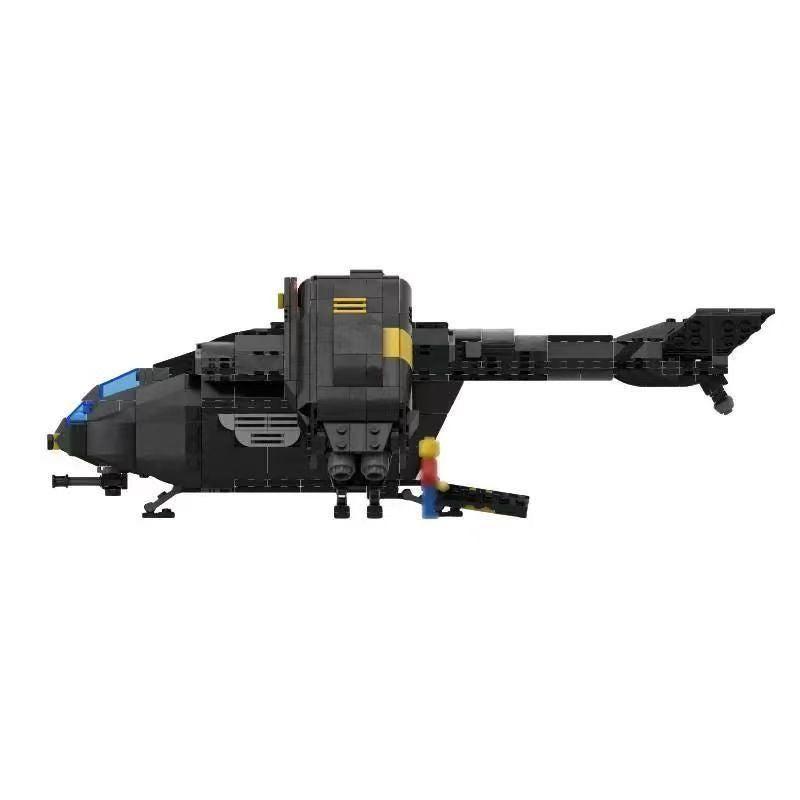 Helldivers 2 Pelican-1 Extraction Shuttle MOC Building Kit – 929-Piece Custom Bricks Set