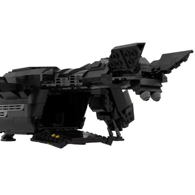 Helldivers 2 Pelican-1 Extraction Shuttle MOC Building Kit – 929-Piece Custom Bricks Set