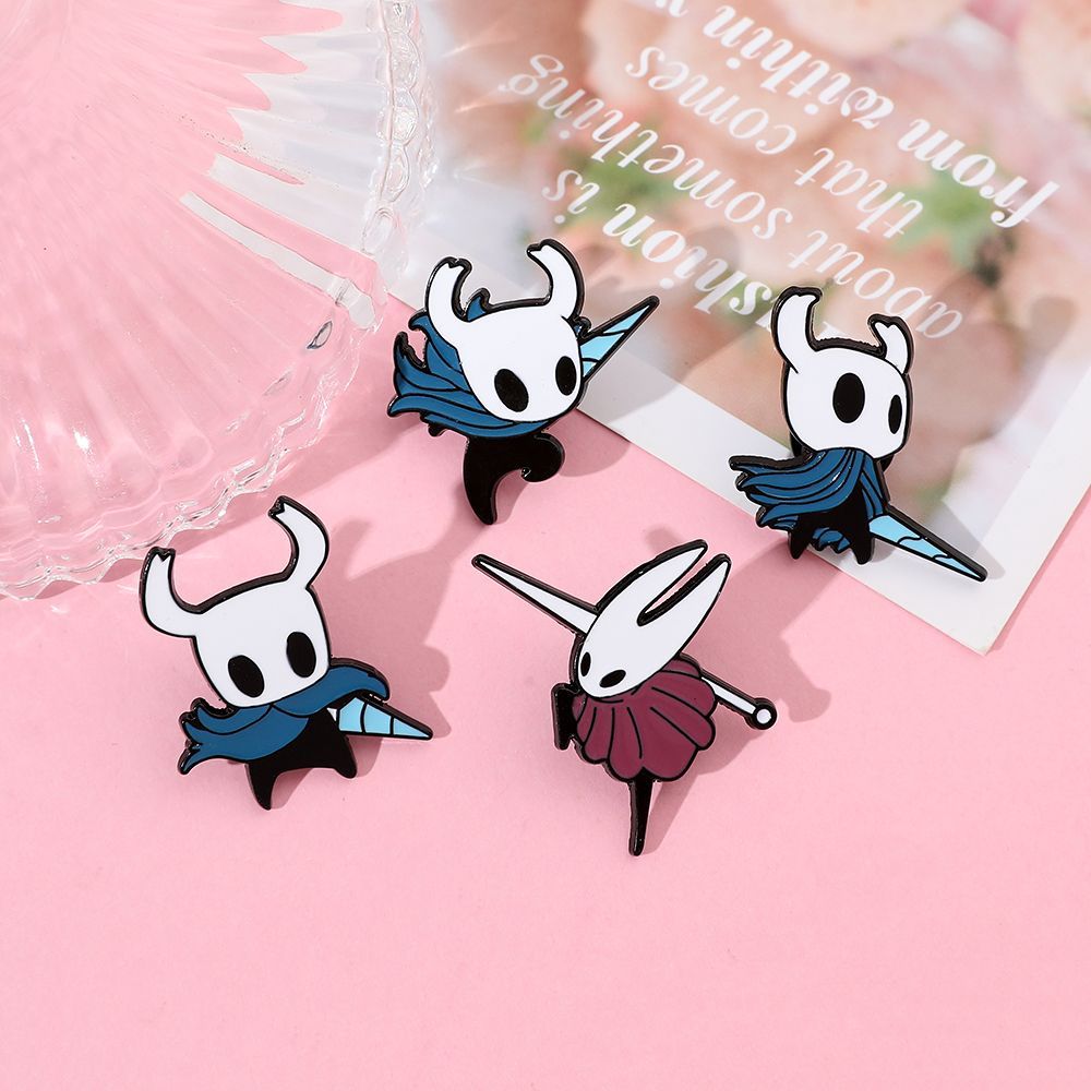 Hornet & The Knight – Hollow Knight Metal Pin Badge Set