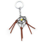 Weathered dreamcatcher pendant — metal alloy hanging decor