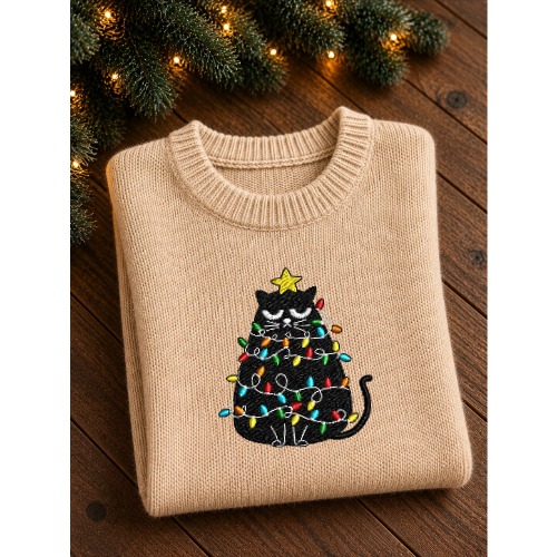 Personalized Christmas Cat Sweater