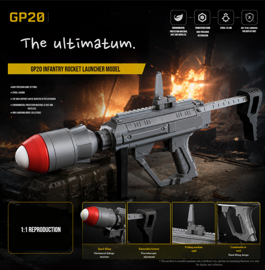 Helldivers 2: Ultimatum 1:1 Scale Replica – 3D Printed Mini-Nuke Sidearm