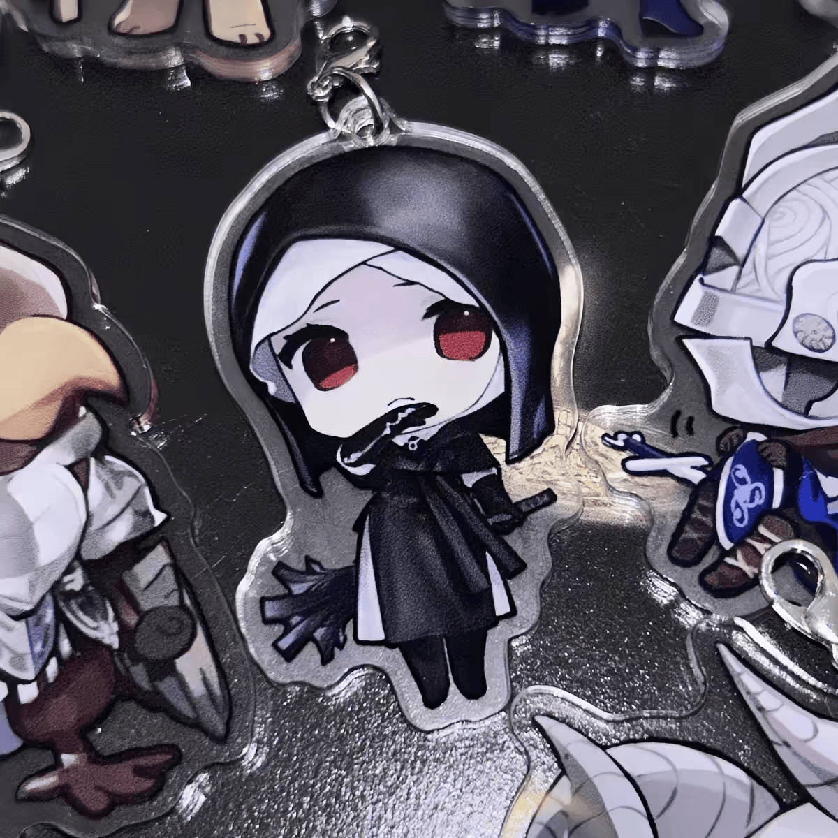 Elden Ring Nightreign Undertaker keychain — keeper of the fallen.