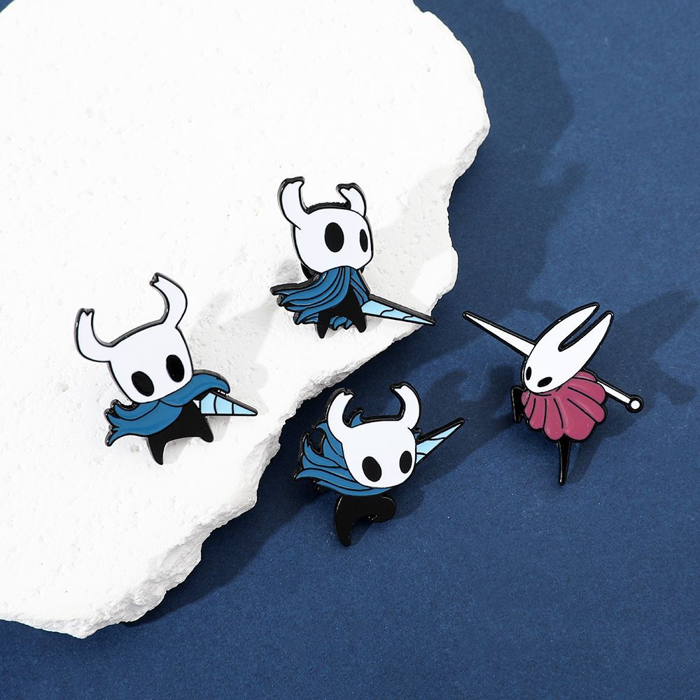 Hornet & The Knight – Hollow Knight Metal Pin Badge Set