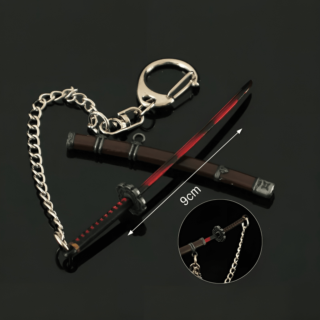 Gracious Gift of Tears metal keychain — Sekiro inspired Mortal Blade.