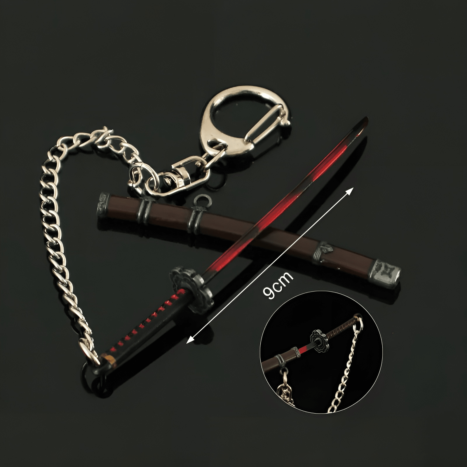 Gracious Gift of Tears metal keychain — Sekiro inspired Mortal Blade.
