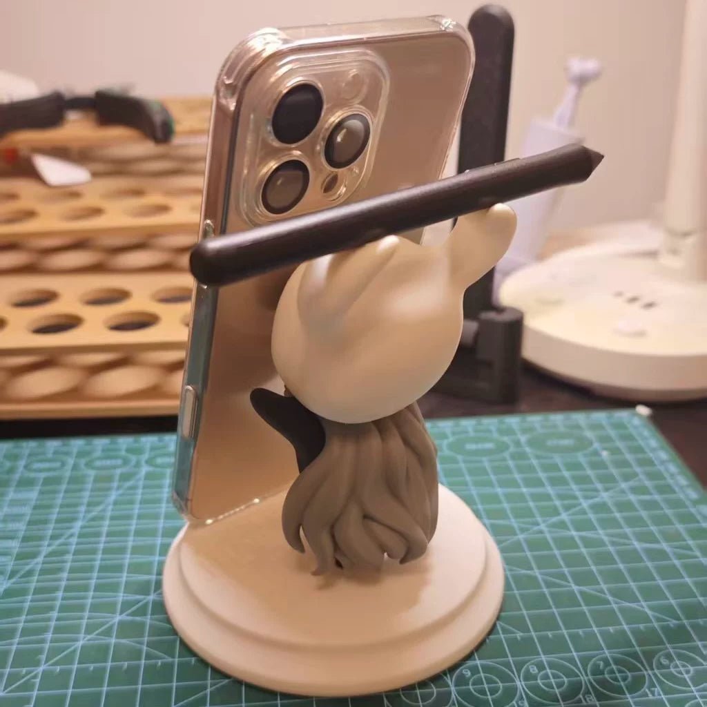 Hollow Knight Phone Stand with Pen Holder - Multi-Use Tablet Stand Desk Organizer