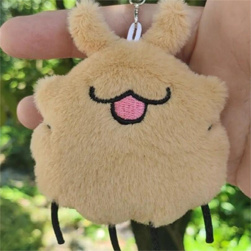 Hollow Knight Silksong Plush Bag Charm - Flea Puppy Cute Keychain Collectible