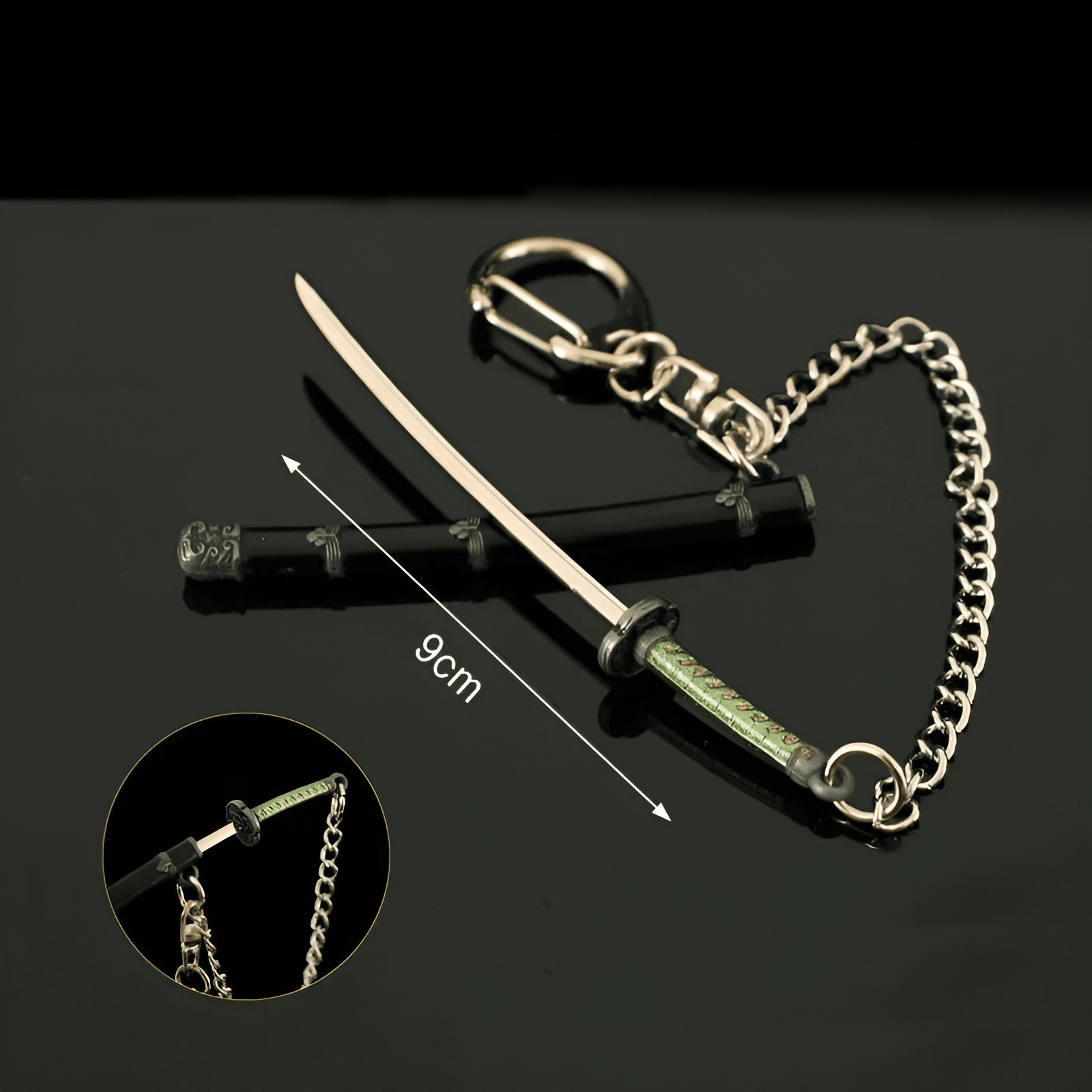 Kusabimaru metal keychain — Sekiro inspired katana collectible.