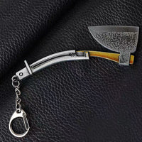 Loaded Axe Keychain – Shinobi Prosthetic Tool Replica