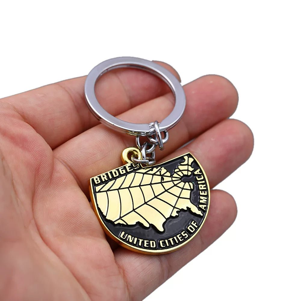 Map metal ornament — symbol of reconnection and hope
