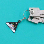 Outer Wilds metal keychain pendant — cosmic adventurer style