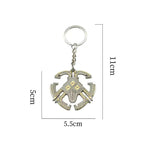Nomai keychain from Outer Wilds — detailed metal keyring.