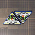 Outer Wilds embroidered morale patch — hook and loop for easy attachment.
