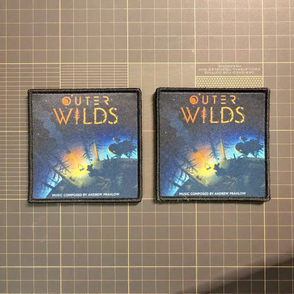 Outer Wilds embroidered morale patch — hook and loop for easy attachment.